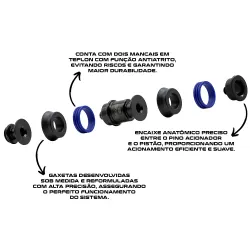 Pist�o para Manete Shimano Deore, Slx e Xt